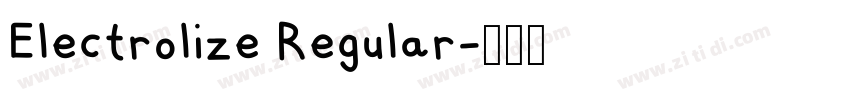 Electrolize Regular字体转换